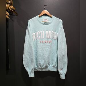 Tinx Rich Mom Chicago Crewneck Blue Sz Large Limited Edition